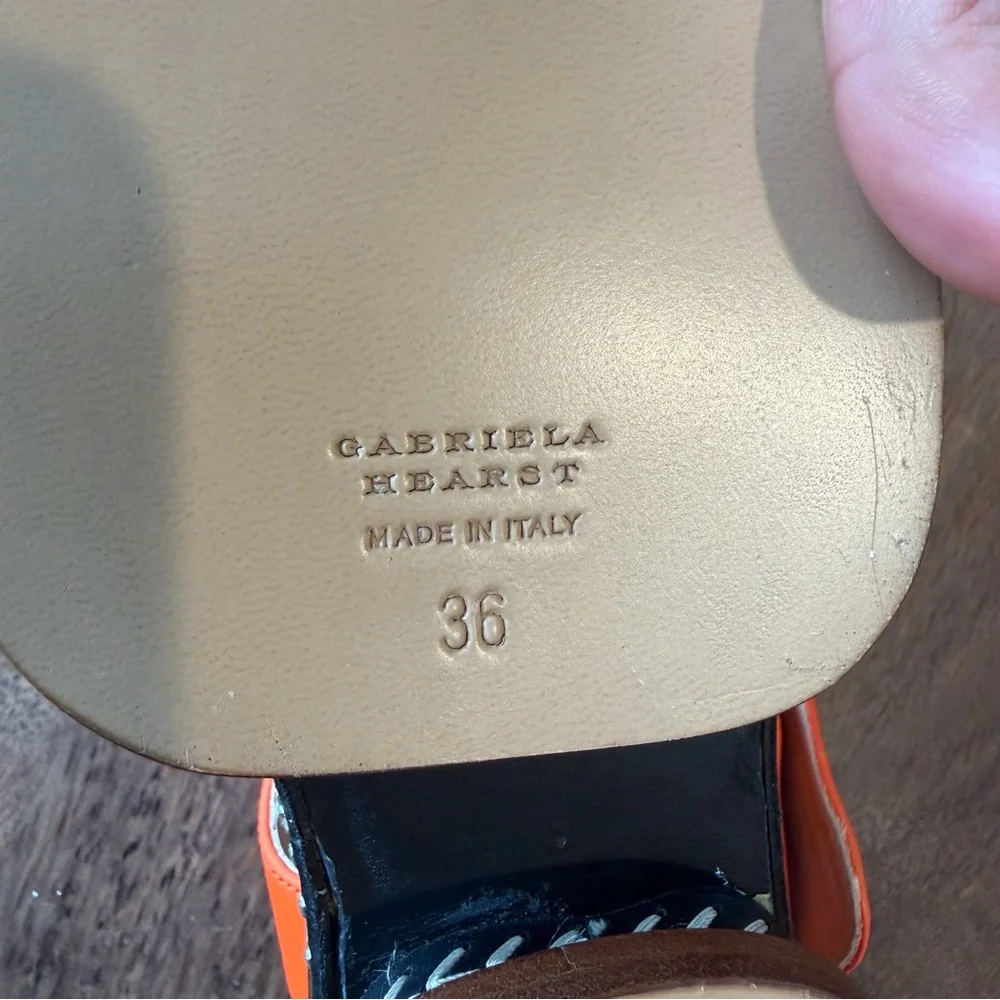 Gabriela Hearst "Mika” Embroidered Leather Platform Sandals (NWT) - Picture 6 of 9